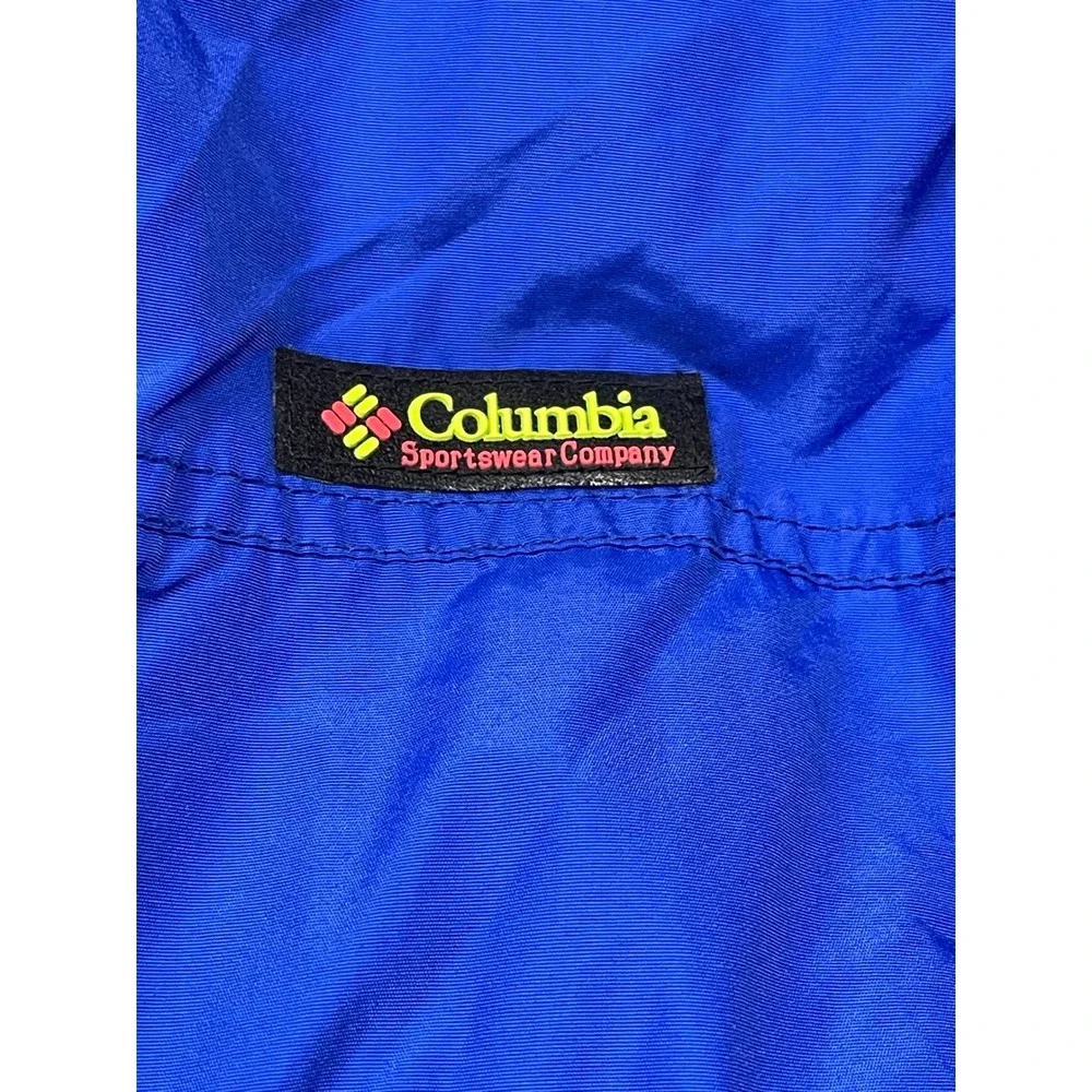Columbia Criterion Jacket Nylon Blue Pink Black XL Mens